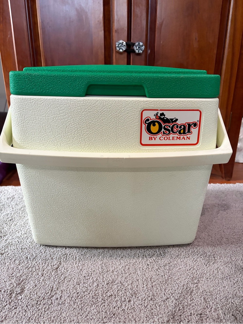 Coleman Oscar Two-Tone Green and Cream Cooler